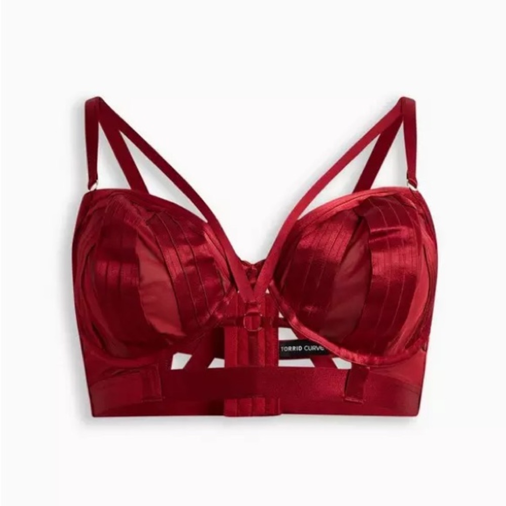 Torrid Overt Strappy Mesh Underwire Bra With Mesh Cups plus size 1x